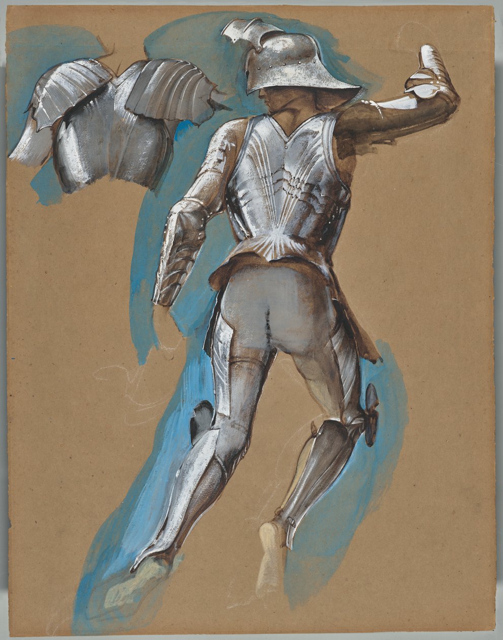 Studium do obrazu „Perseusz” autorstwa Edward Burne-Jones