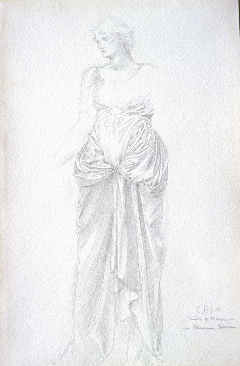 Studium Minerwy autorstwa Edward Burne-Jones