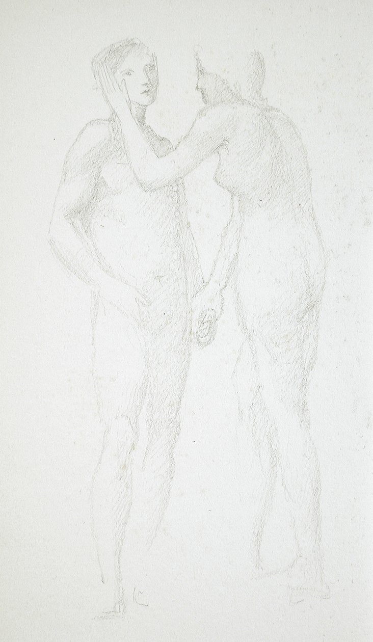Dwa kobiece akty autorstwa Edward Burne-Jones