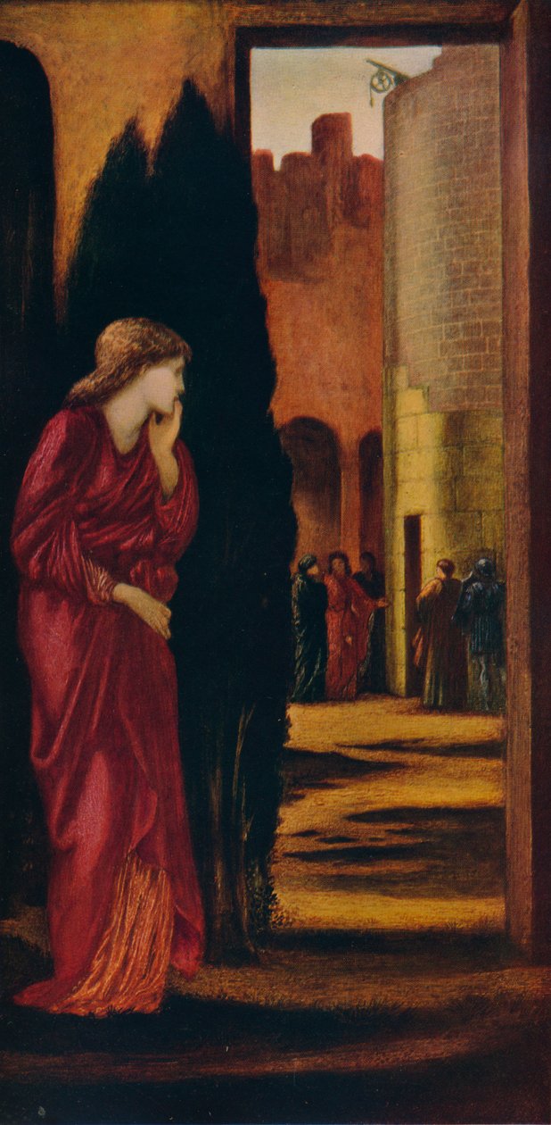 Danae i mosiężna wieża, 1872. autorstwa Edward Burne Jones