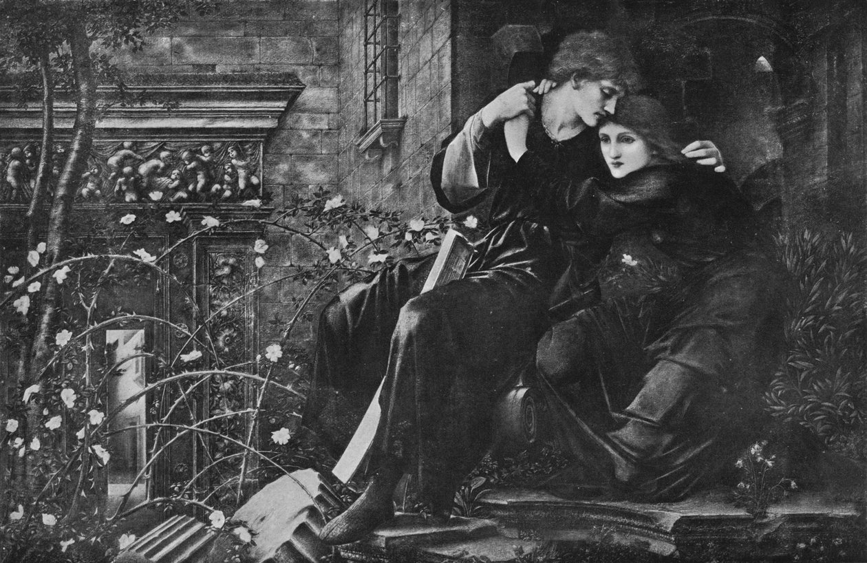 Miłość wśród ruin, 1894, 1911 autorstwa Edward Burne Jones