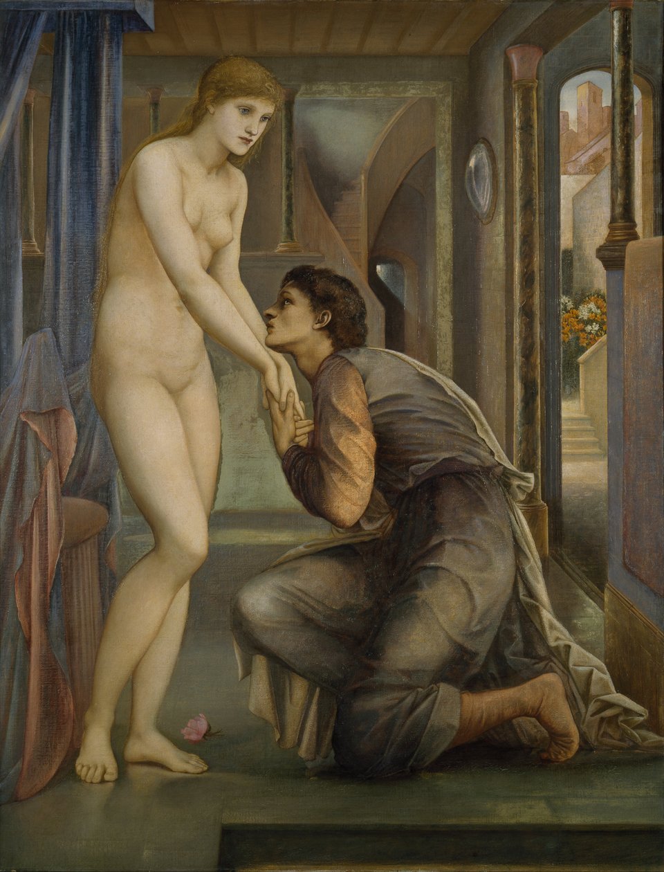 Pigmalion i obraz - Dusza osiąga autorstwa Edward Burne Jones
