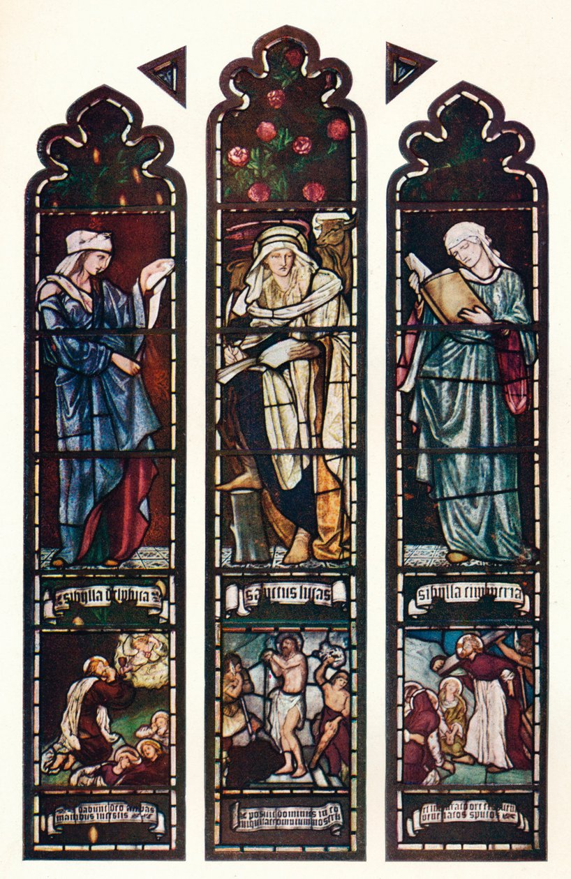 Okno Sybilli, kaplica Jesus College, Cambridge, c1872 autorstwa Edward Burne Jones