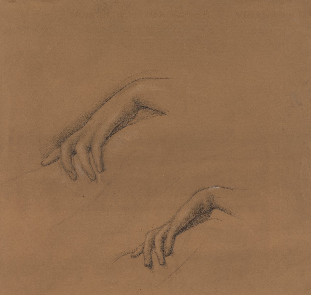Studia za rękę w boskich ogniach autorstwa Edward Burne Jones