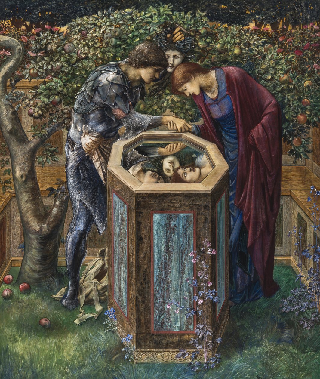 The Baleful Head, c.1876 (gwasz) (patrz także 70777) autorstwa Edward Burne Jones