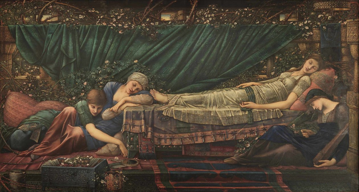 Legenda Briar Rose: Śpiąca Królewna, 1885-1890. autorstwa Edward Burne Jones