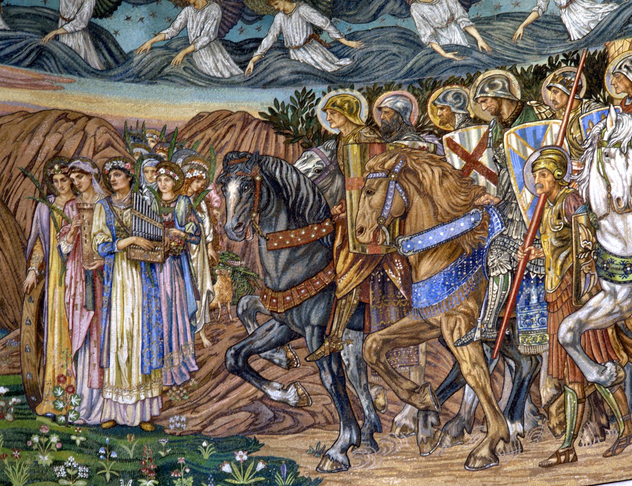 Dziewica i Święci Męczennicy, 1880-90 (mozaika) autorstwa Edward Burne Jones