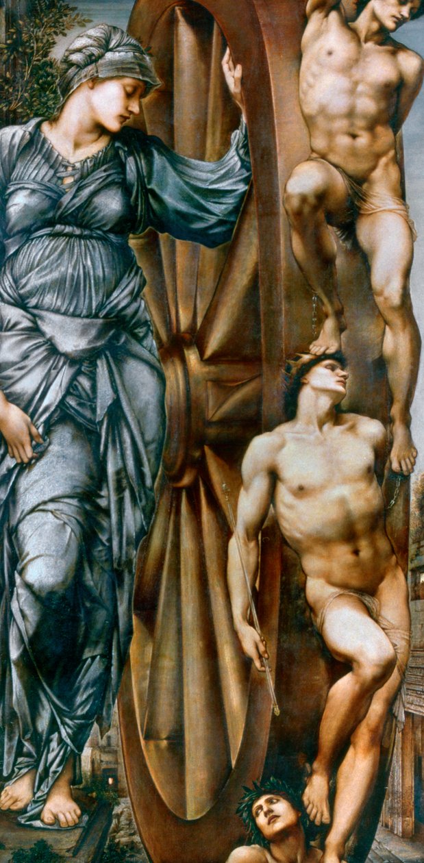 Koło fortuny, 1875-1883 autorstwa Edward Burne Jones
