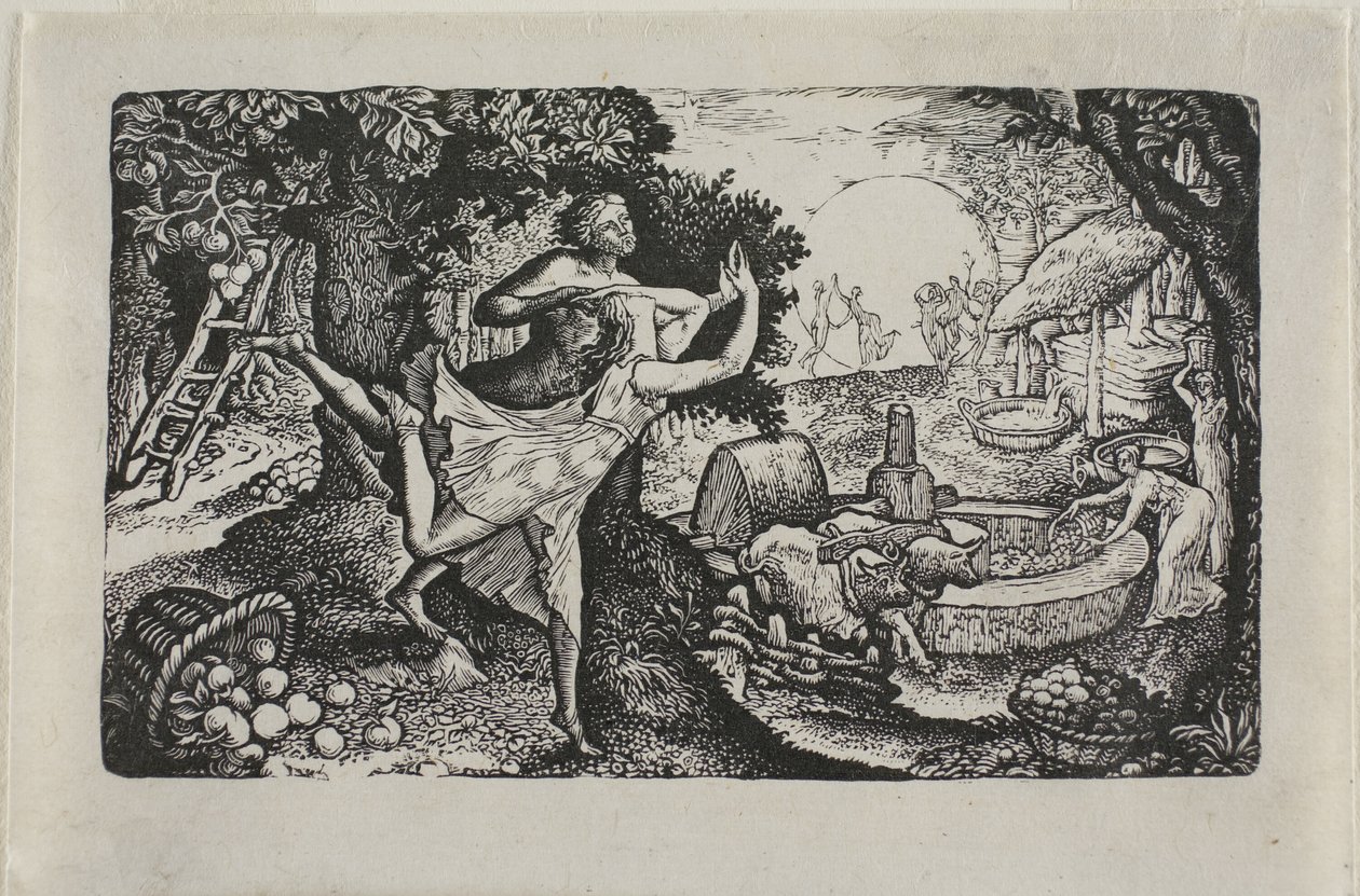 Cydrowa uczta autorstwa Edward Calvert