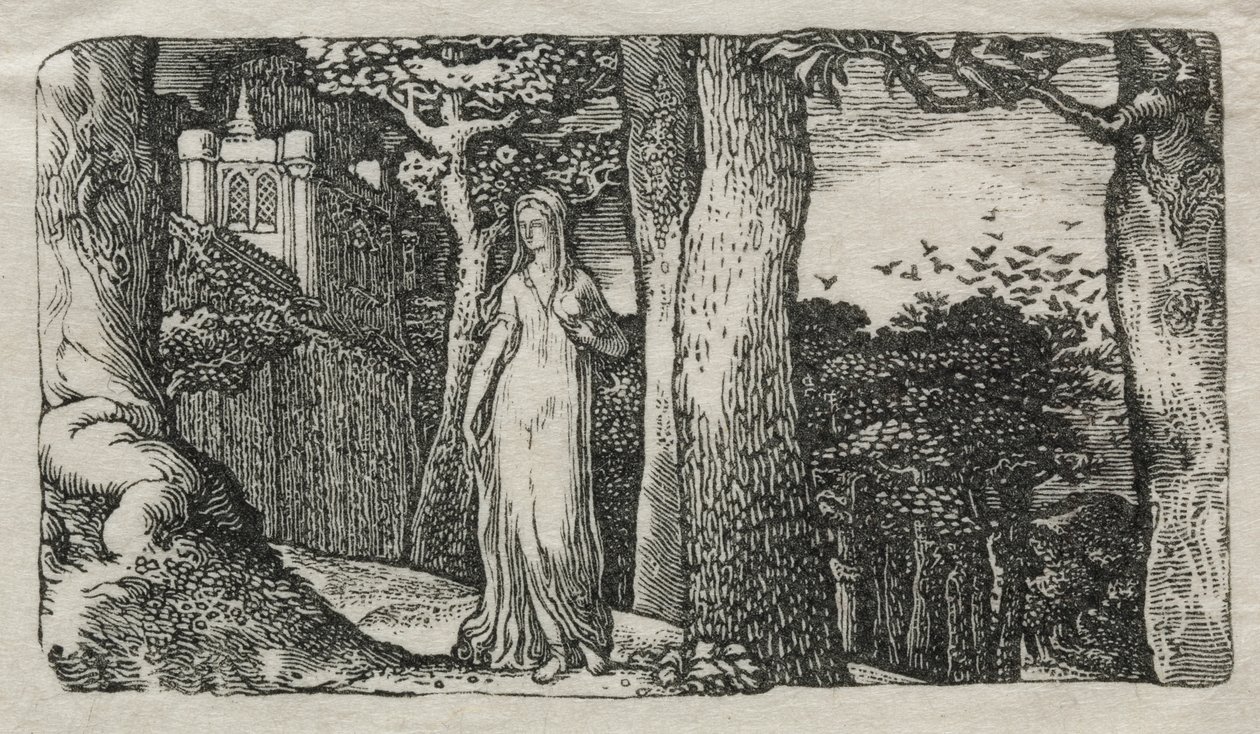 Dama i gawrony autorstwa Edward Calvert