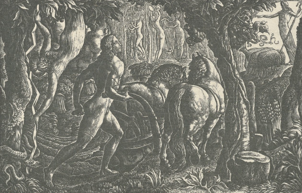 Oracz, 1827. autorstwa Edward Calvert