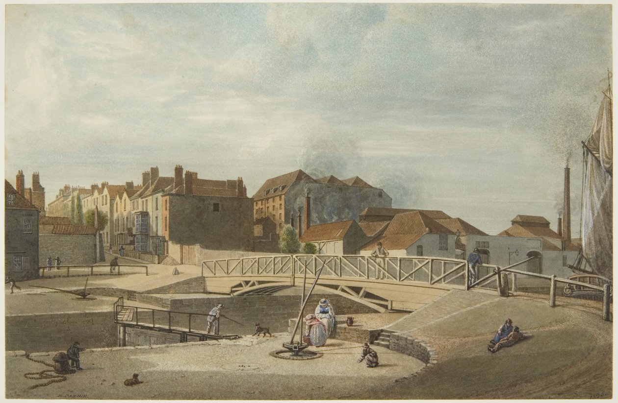 Umywalka Bathurst (ołówek i akwarela na papierze) autorstwa Edward Cashin
