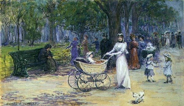 Promenady (akwarela) autorstwa Edward Charles Clifford