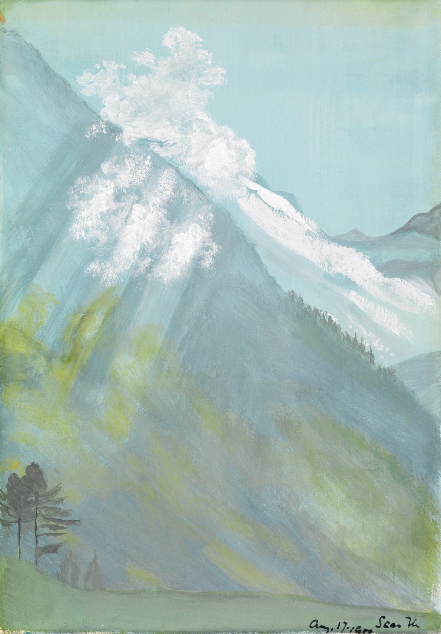 Saas-Fee, Szwajcaria autorstwa Edward Clifford