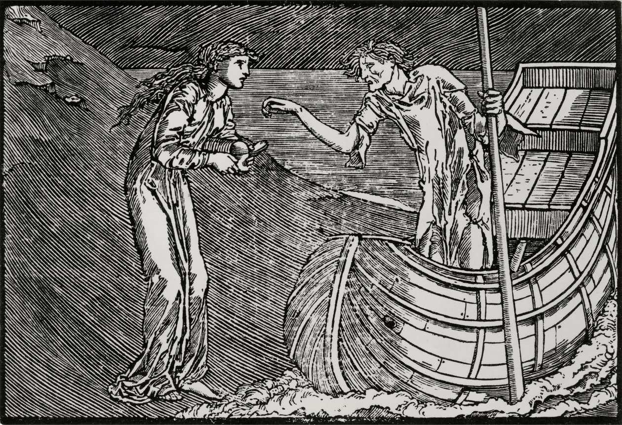 Opłata Charona autorstwa Edward Coley (after) Burne Jones