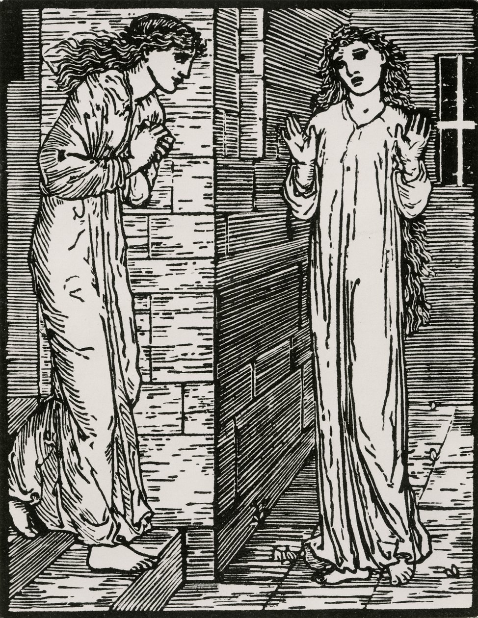 Przychodzi do Pierwszej Siostry autorstwa Edward Coley (after) Burne Jones
