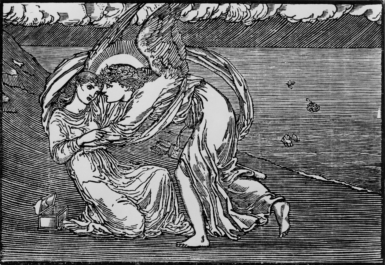 Kupidyn ożywia ją autorstwa Edward Coley (after) Burne Jones