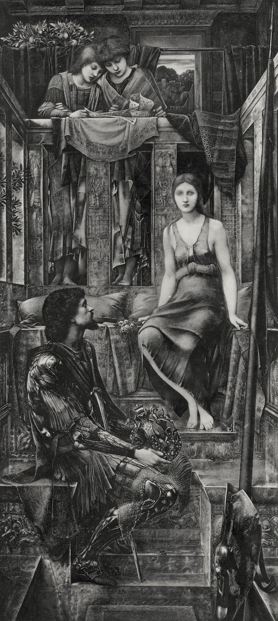 Król Cophetua i żebraczka autorstwa Edward Coley (after) Burne Jones