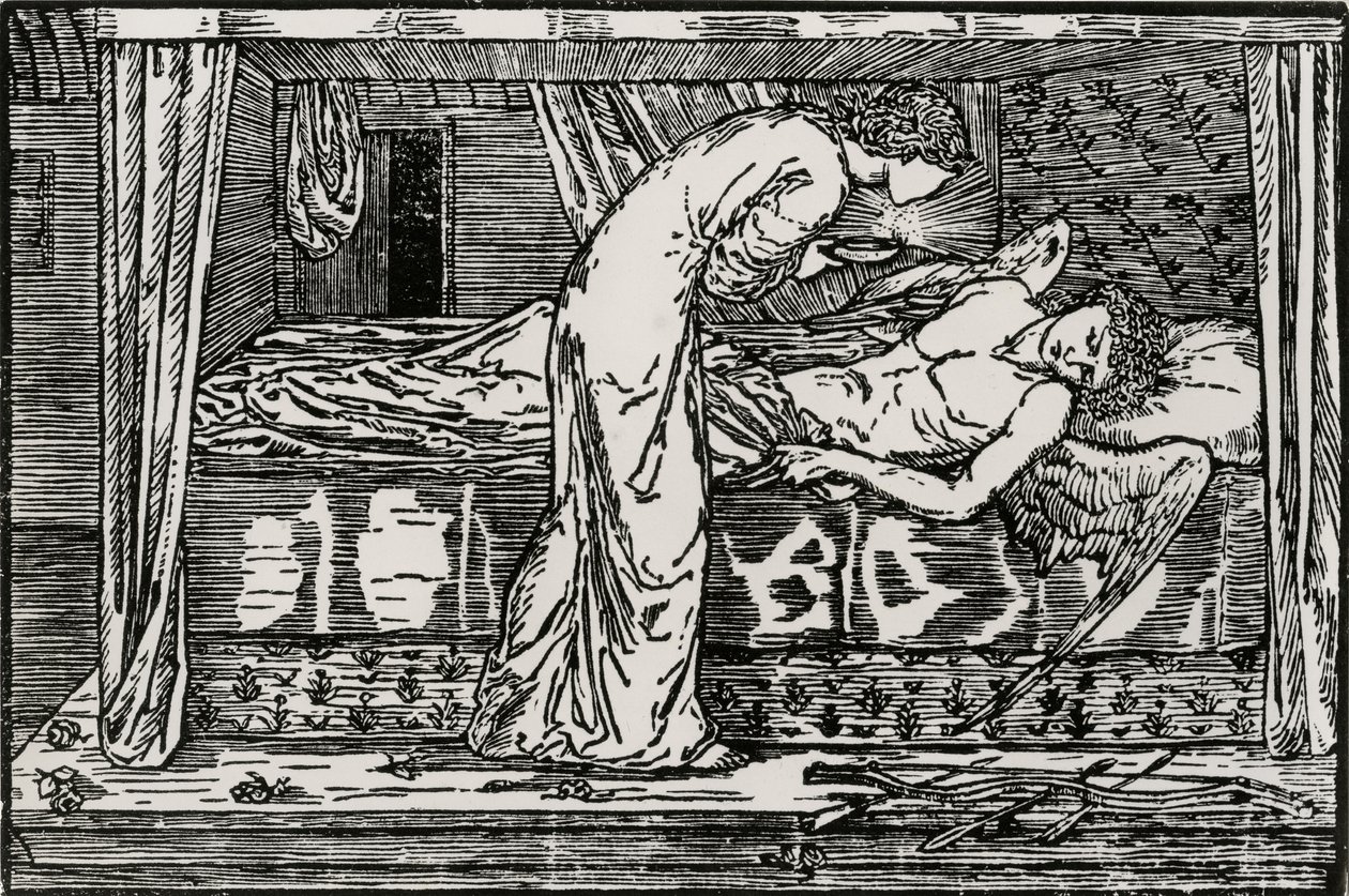 Szpiegowanie Psyche autorstwa Edward Coley (after) Burne Jones