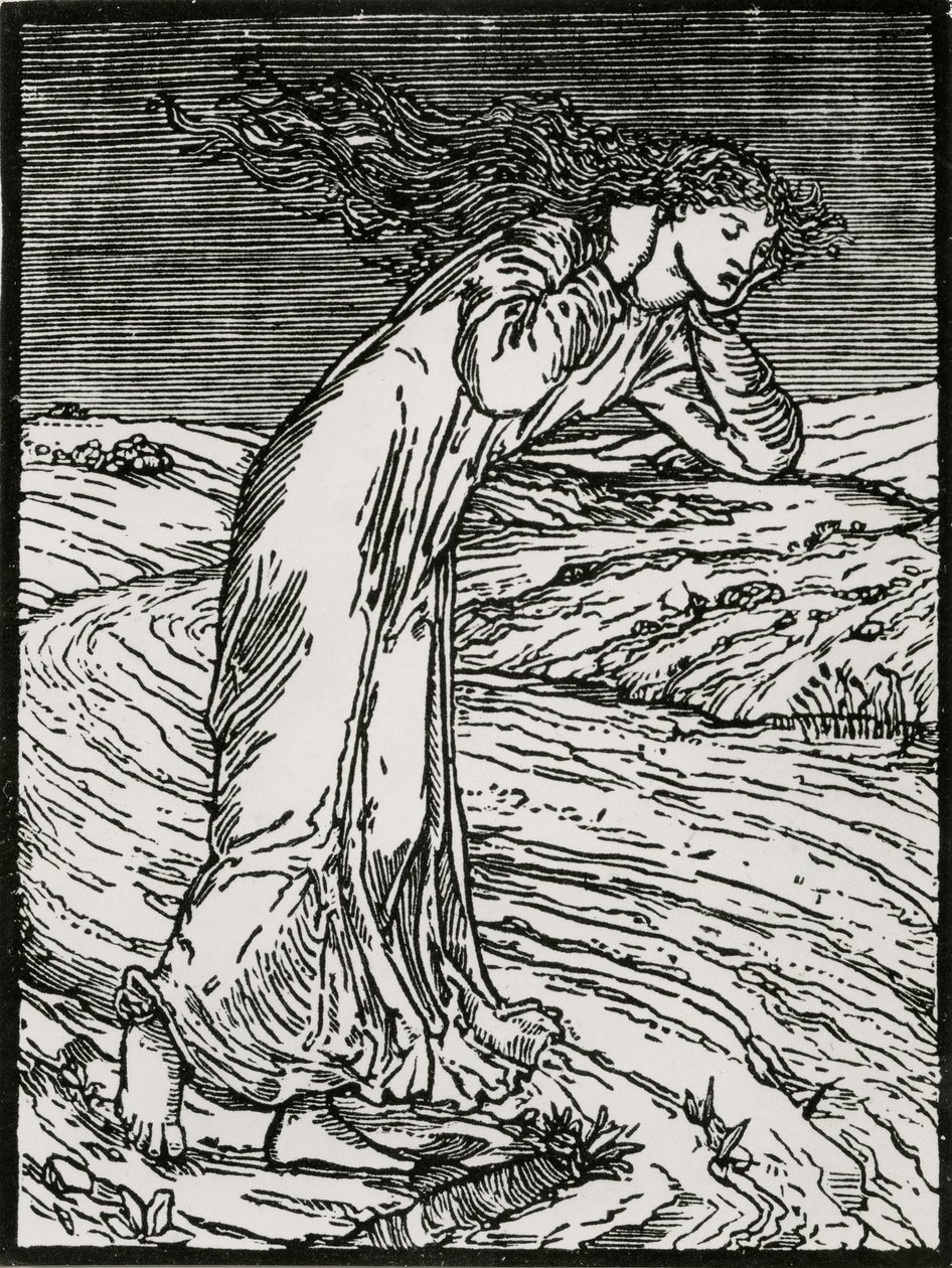 Psyche rzucająca się do rzeki autorstwa Edward Coley (after) Burne Jones
