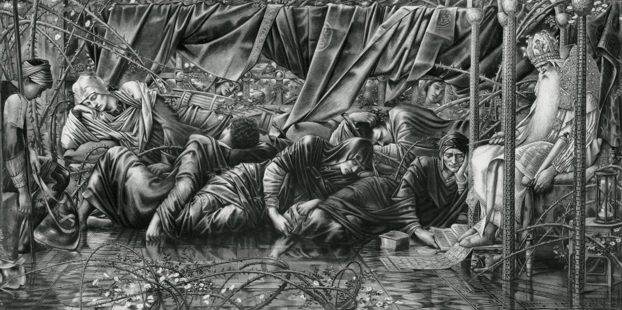 Sala Rady, z serii The Briar Rose autorstwa Edward Coley (after) Burne Jones