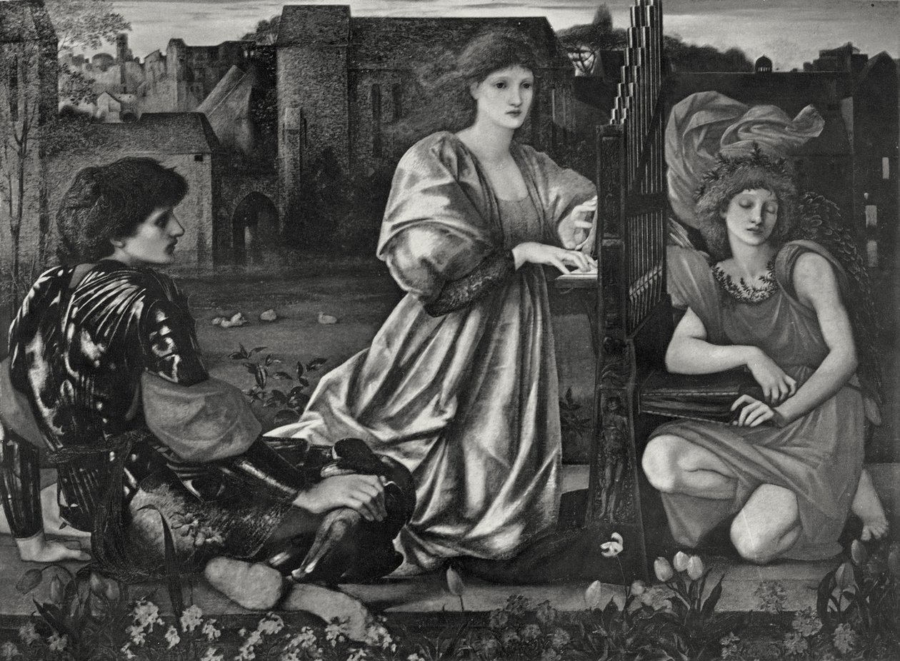 Pieśń miłosna autorstwa Edward Coley (after) Burne Jones