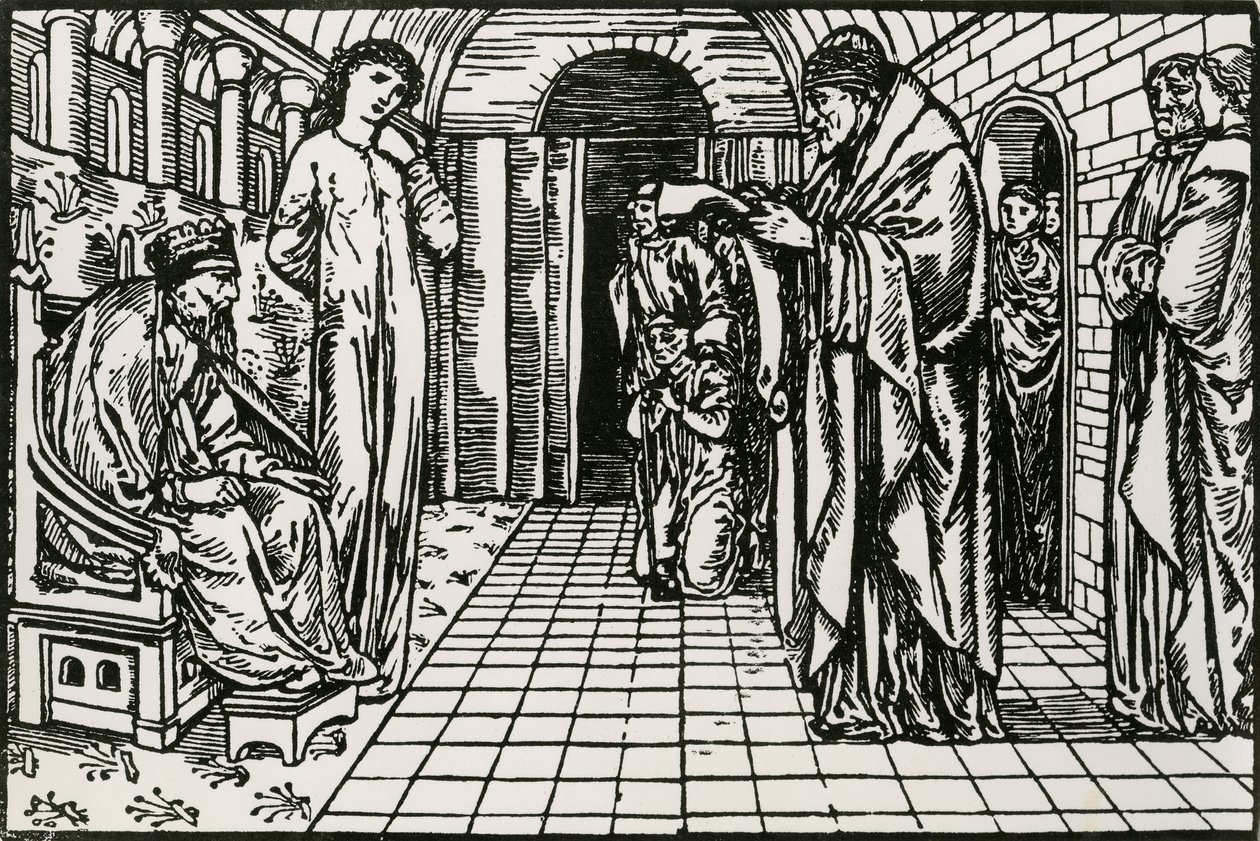 Wyrocznia autorstwa Edward Coley (after) Burne Jones