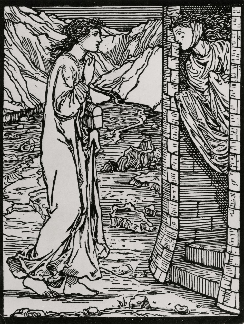Mówiąca Wieża autorstwa Edward Coley (after) Burne Jones