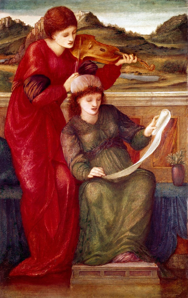 Alegoria muzyki autorstwa Edward Coley Burne-Jones