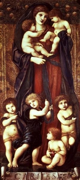 Dobroczynność autorstwa Edward Coley Burne Jones