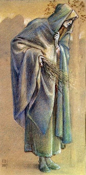 Zamaskowana postać autorstwa Edward Coley Burne Jones