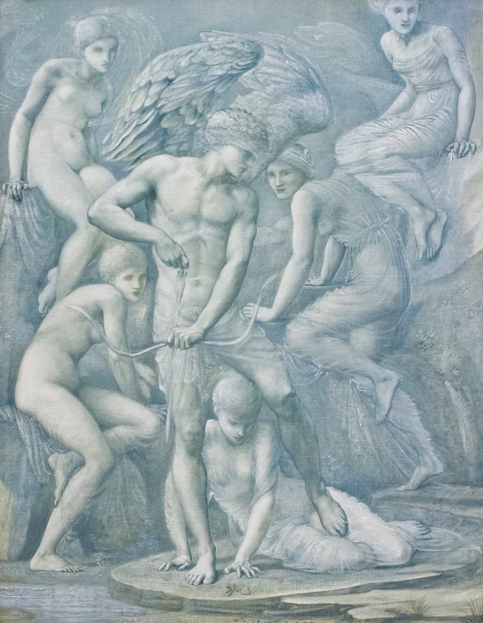 Pola łowieckie Kupidyna autorstwa Edward Coley Burne Jones