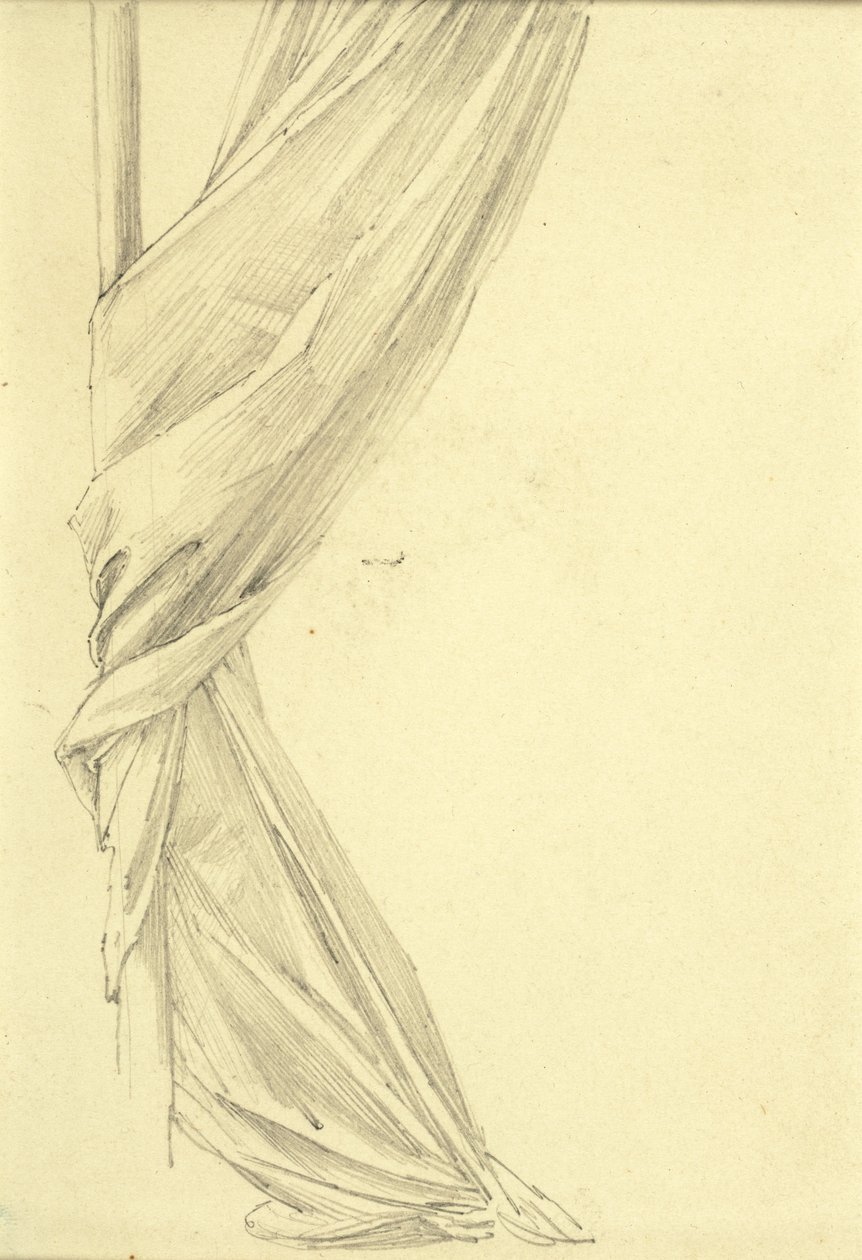 Studium draperii autorstwa Edward Burne Jones
