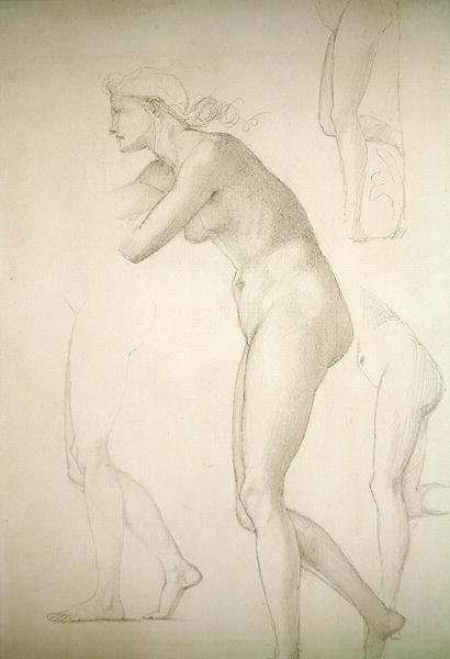 Galatea (ołówek na papierze) autorstwa Edward Coley Burne Jones