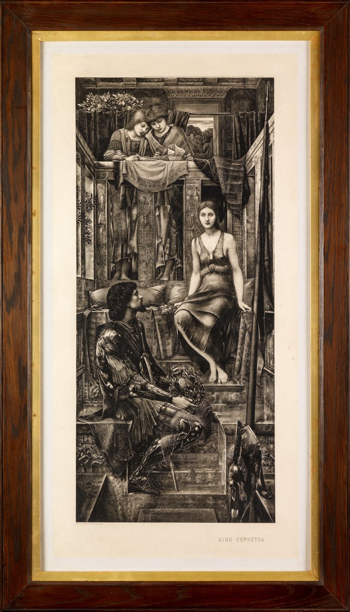 Król Cophetua i żebraczka (fotograwiura) autorstwa Edward Burne Jones
