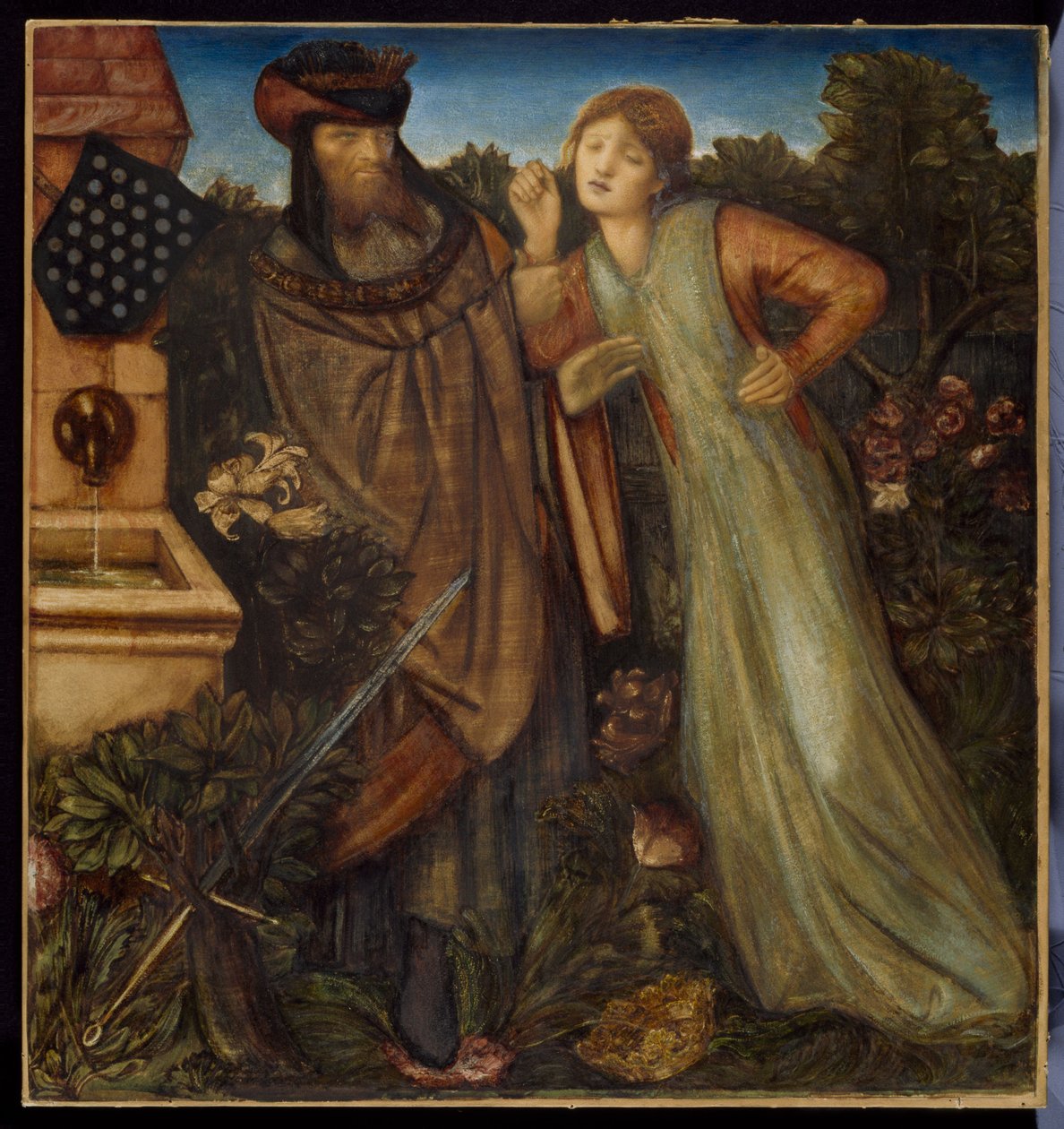 Król Marek i Piękna Izolda autorstwa Edward Coley Burne-Jones