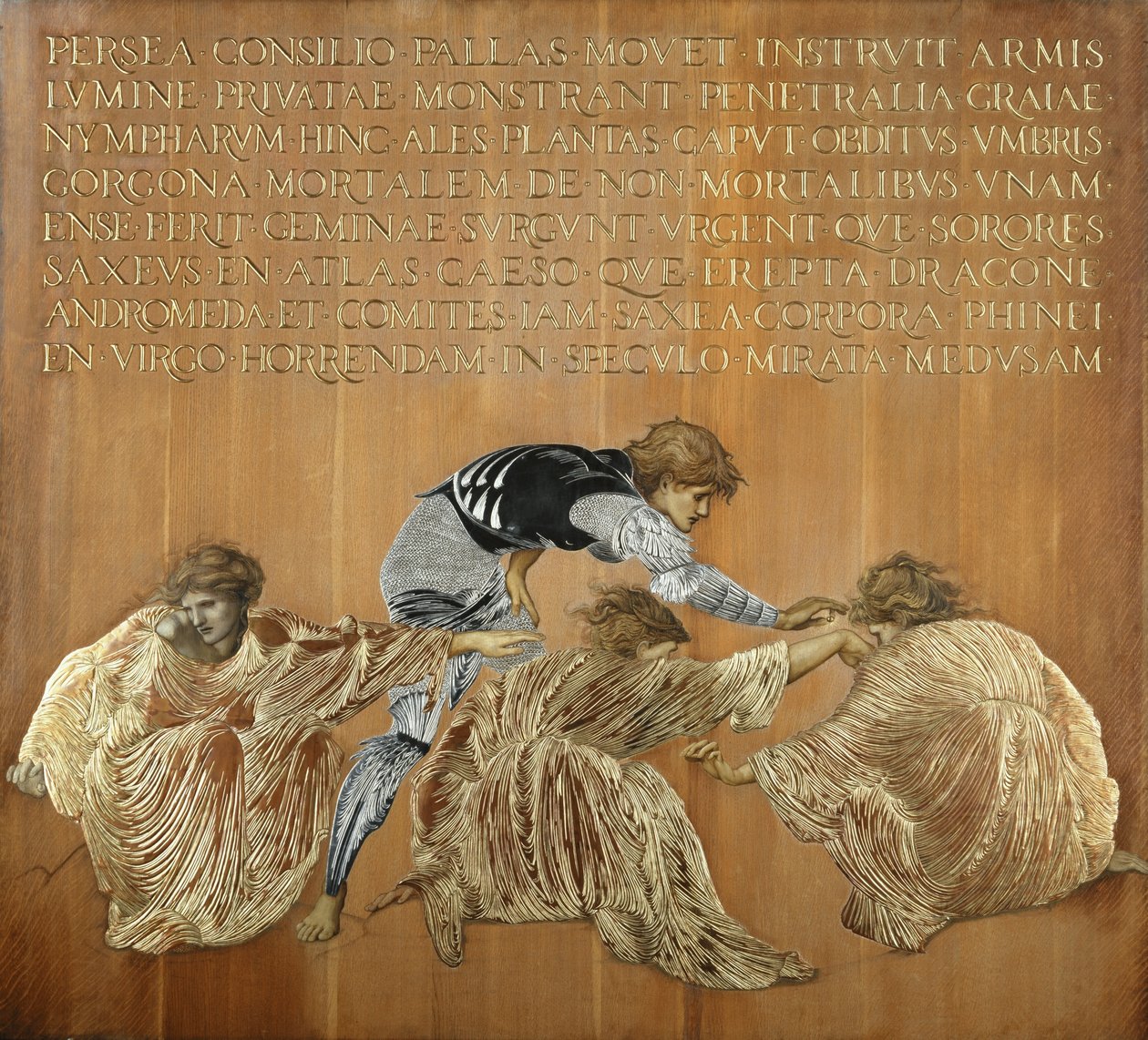 Perseusz i Graiae autorstwa Edward Coley Burne Jones