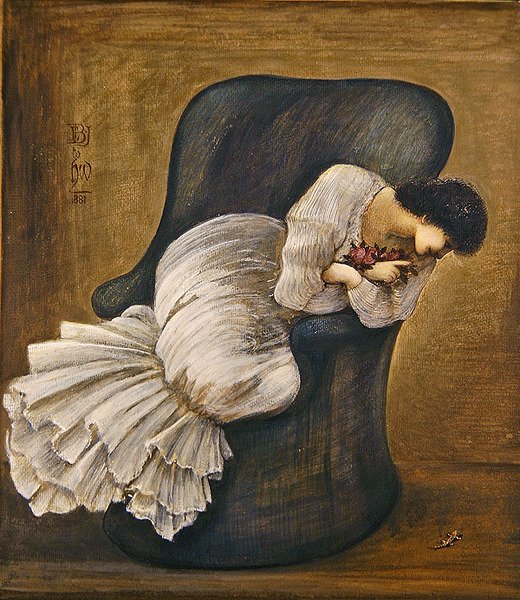 Portret Lady Lewis autorstwa Edward Coley Burne Jones