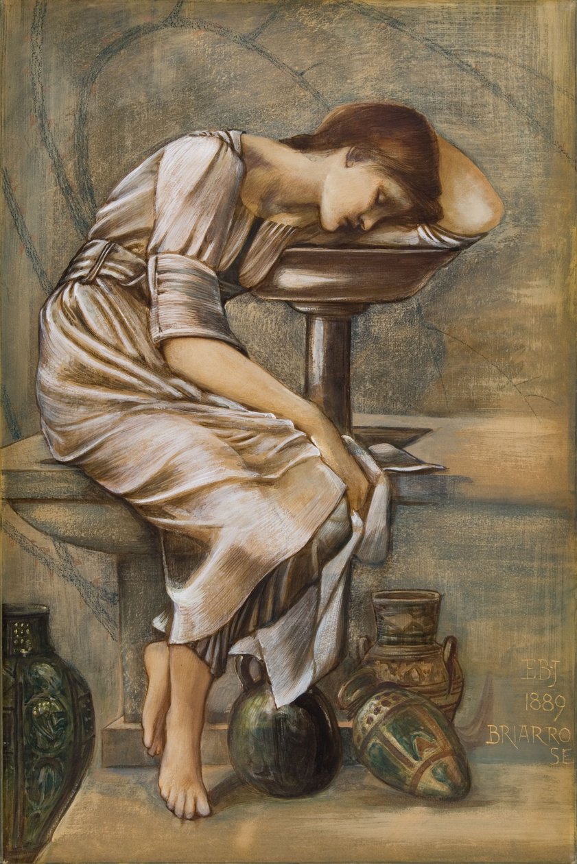 Studium do serii Briar Rose autorstwa Edward Coley Burne Jones