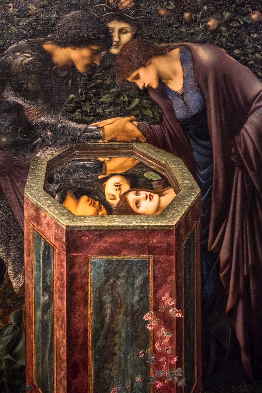 Złośliwa głowa - La Tête funeste autorstwa Edward Coley Burne-Jones