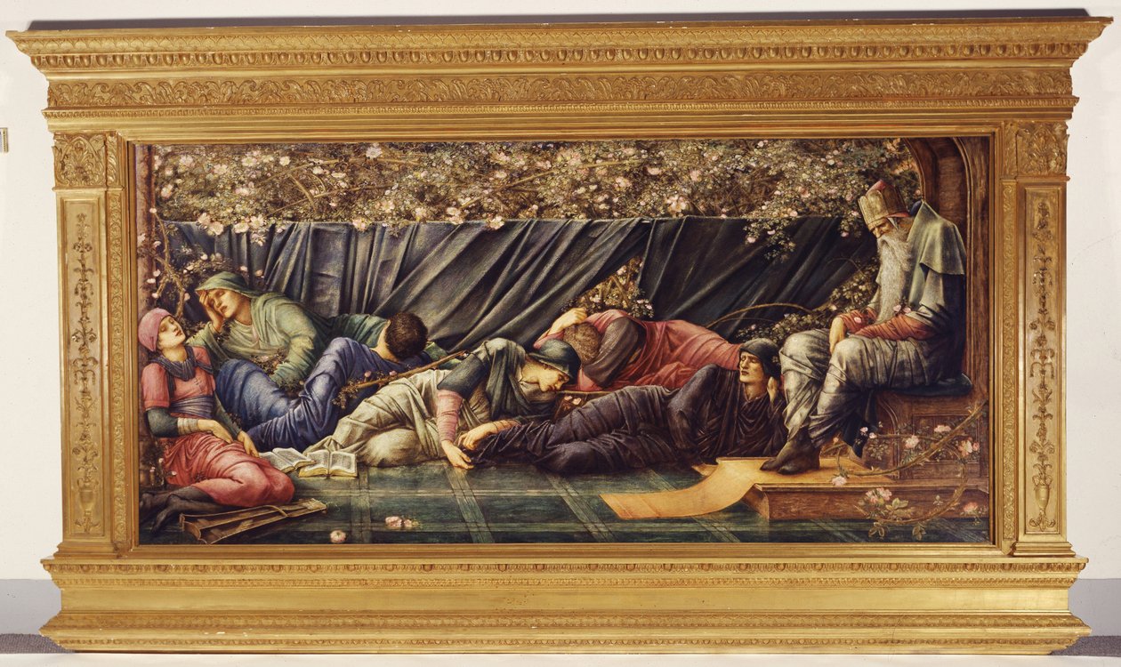 Briar Rose: Izba Rady autorstwa Edward Coley Burne Jones