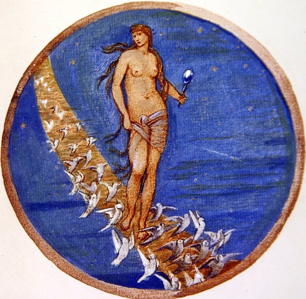 Księga Kwiatów: V. Róża Niebios autorstwa Edward Coley Burne Jones