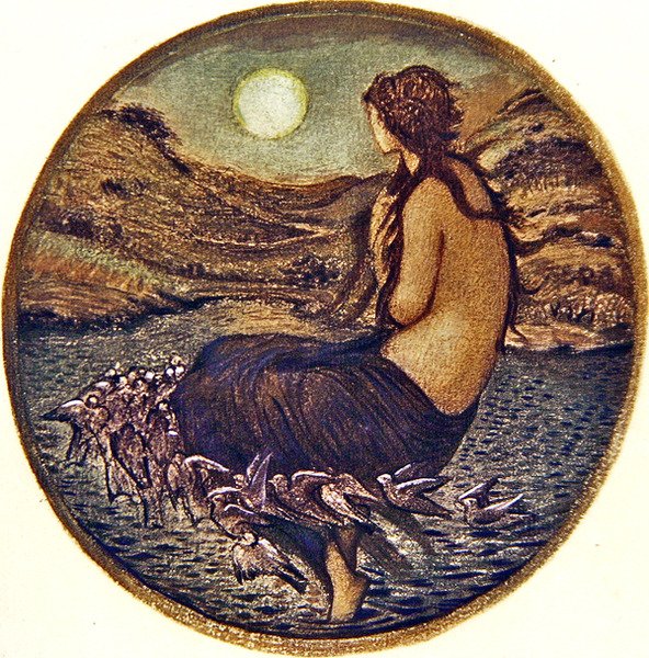 Księga kwiatów: X. Zwierciadło Wenus autorstwa Edward Coley Burne Jones