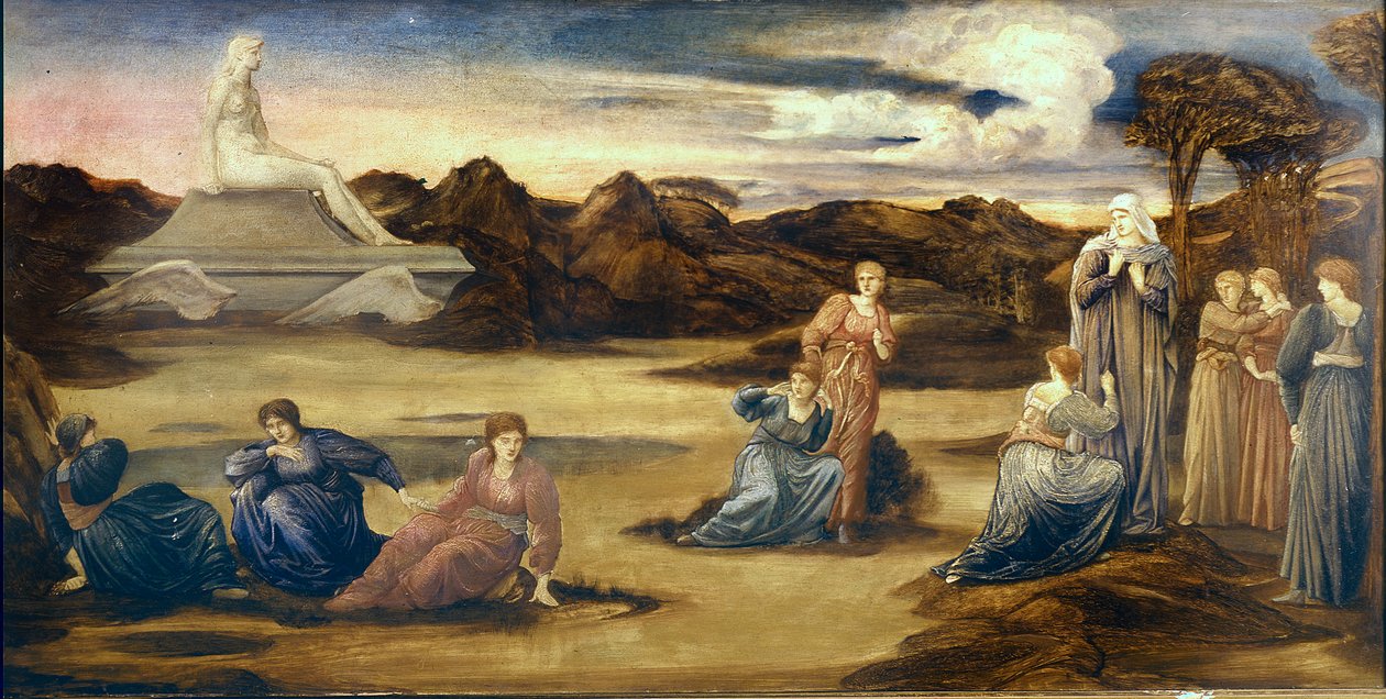 Przejście Wenus, c.1875 (olej na panelu) autorstwa Edward Coley Burne Jones