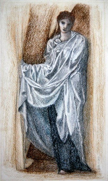 Kobieta w klasycznej szacie autorstwa Edward Coley Burne Jones