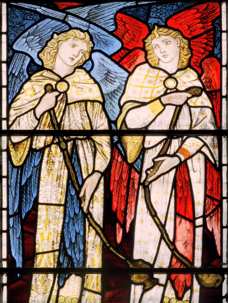 Censing Angels, 1869 (witraż) autorstwa Edward Burne-Jones