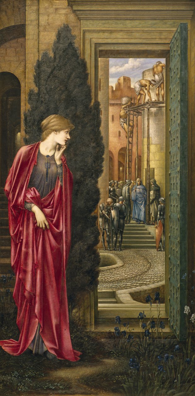 Danae, czyli Wieża z mosiądzu autorstwa Edward Coley Burne Jones