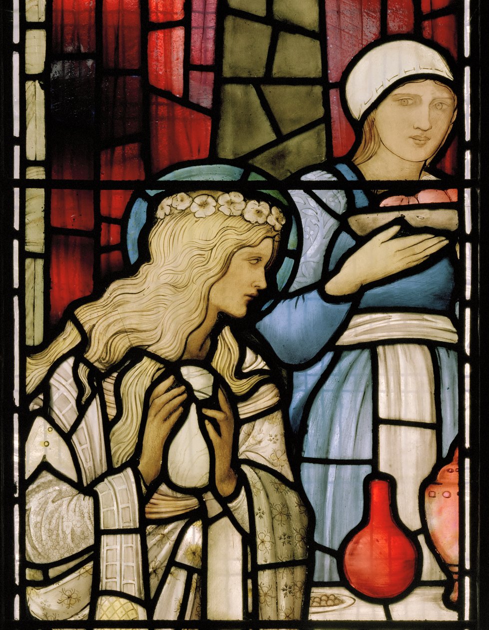 Fragment „Uczty w domu Szymona” autorstwa Edward Coley Burne Jones