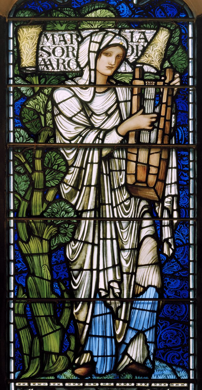 Edynburg, Katedra St Giles, Morris & Co., Edward Burne-Jones, Maria, 1886 autorstwa Edward Burne Jones