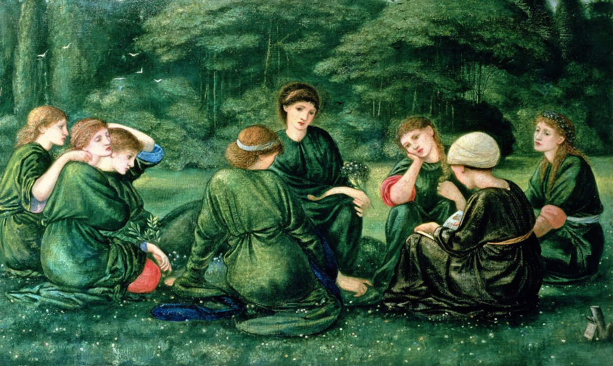 Zielone lato, 1868 autorstwa Edward Burne Jones